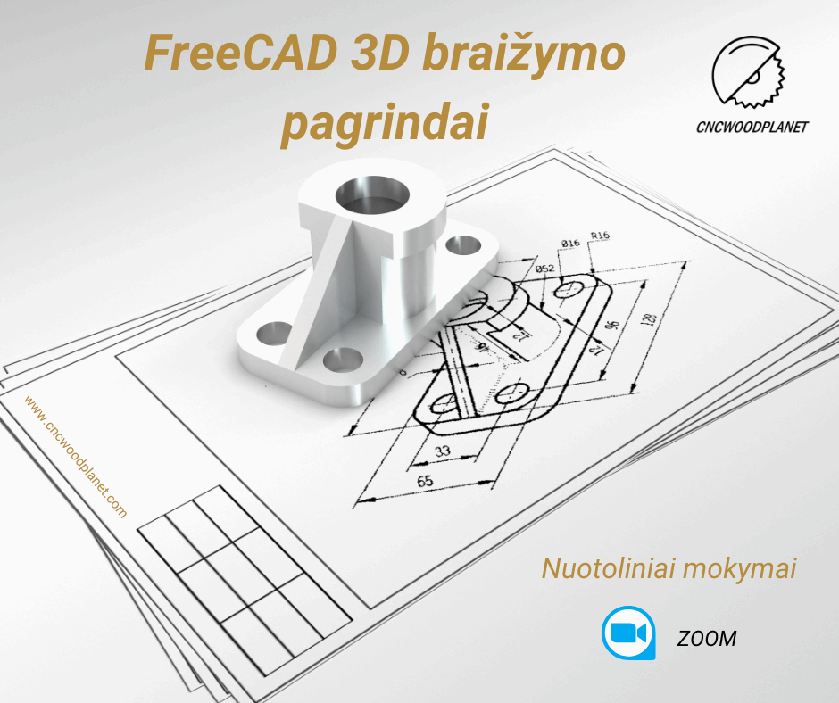 Mokymai "FreeCAD 3D braižymo pagrindai"